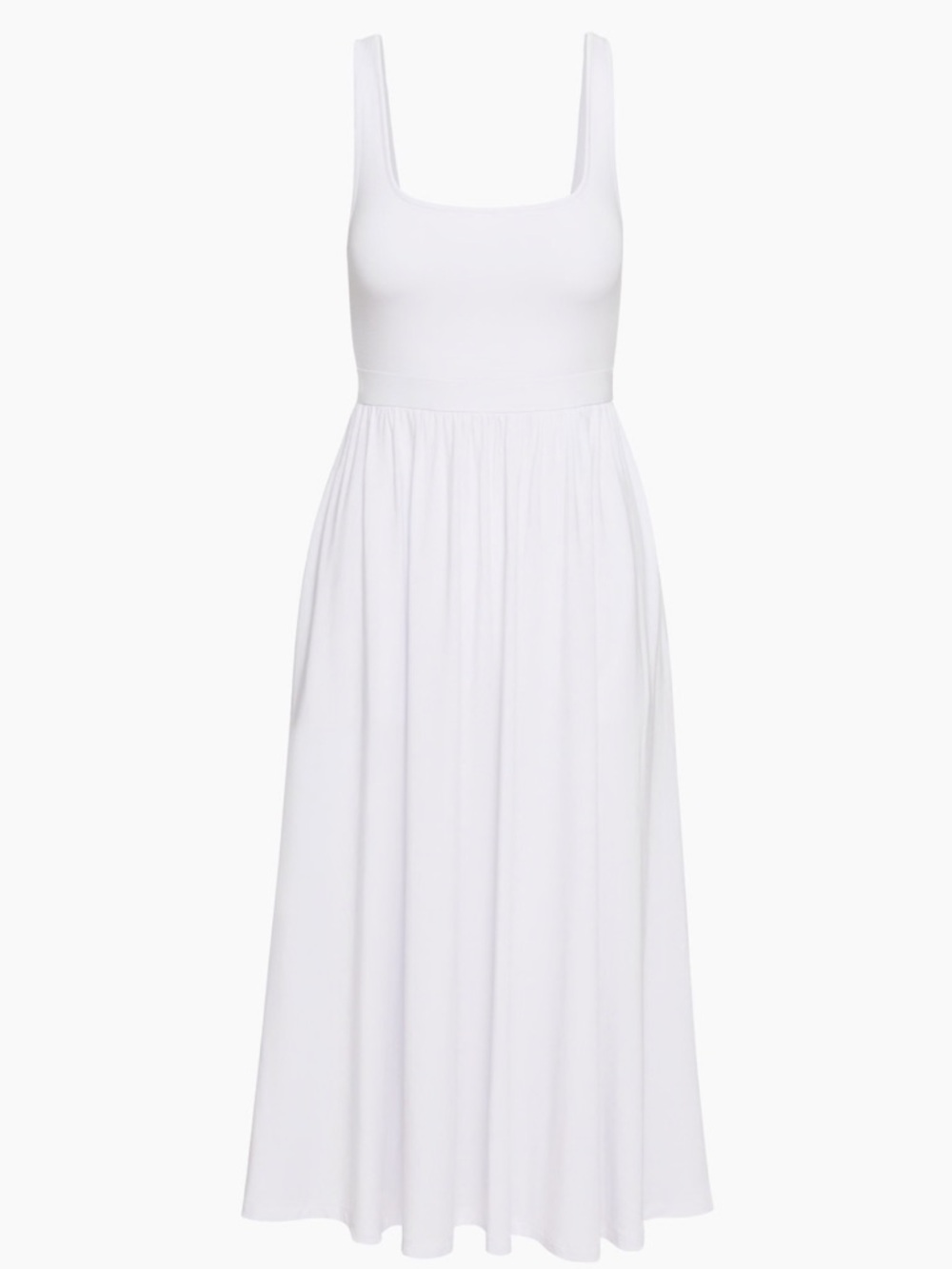 NEW Wilfred Market Midi Tank Dress Fit Flare White Size Small